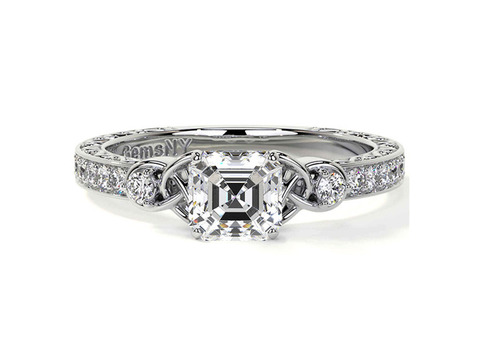 1.01-carat Lab Grown Diamond Engagement Rings