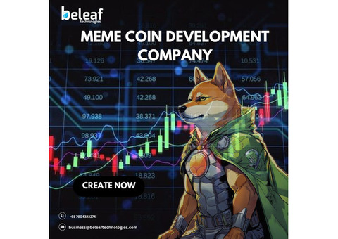 Create your own top-rated meme coin with Beleaf Technologies.