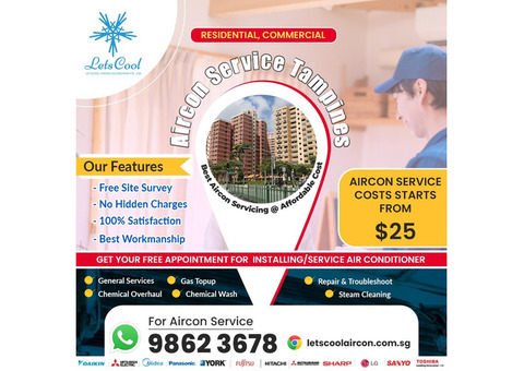 Aircon service in Tampines, Singapore