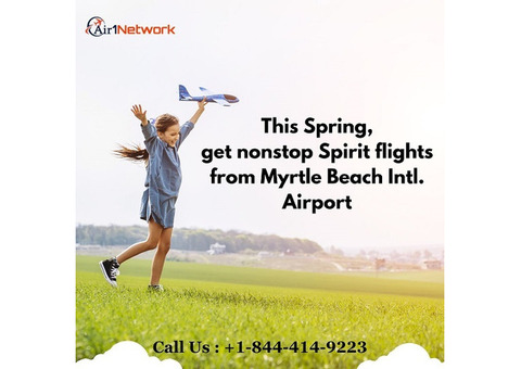 +1 (844) 414-9223  Get nonstop Spirit flights from Myrtle Beach