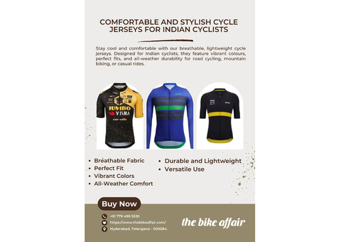 High-Quality Cycle Jerseys for Comfort