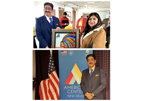 Dr. Sandeep Marwah Inaugurates Art Exhibition ‘DemArtcracy’ at America