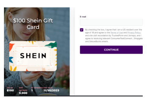 Get Your 100 Dollars Shein Gift Card Now