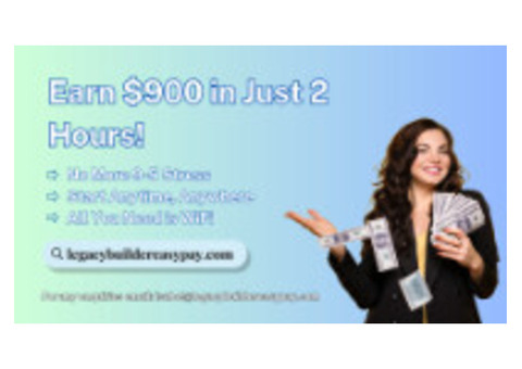 Ditch the 9-5! Earn $900 in Just 2 Hours with This Simple System!