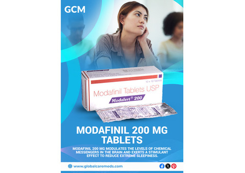 Buy Modafinil 200 MG Tablets and Improve Wakefulness - GCM