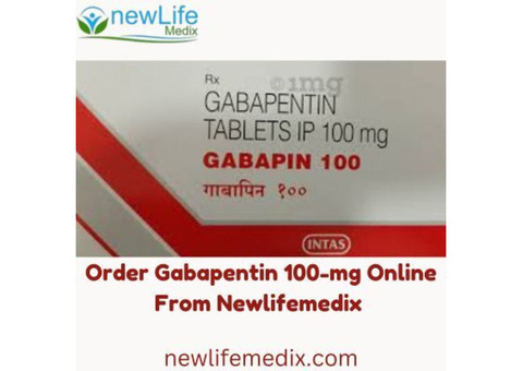 Order Gabapentin 100-mg Online From Newlifemedix