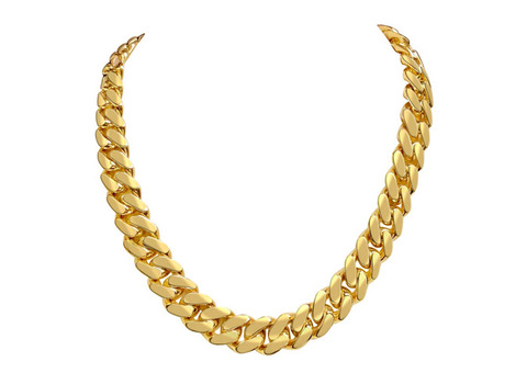 612 Grams: Large Miami Cuban Link: Solid 18K Yellow Gold: