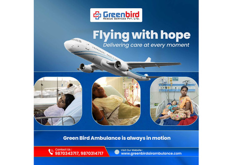 Greenbird Air and Train Ambulance in Delhi