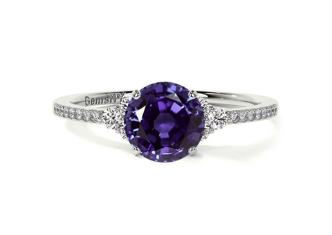 Timeless Common Prong Tanzanite Rings with Diamonds