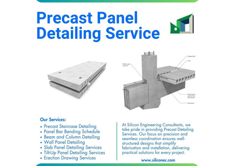 Professional precast panel detailing services in Seattle.