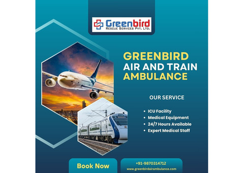 Greenbird Air and Train Ambulance in Bhopal