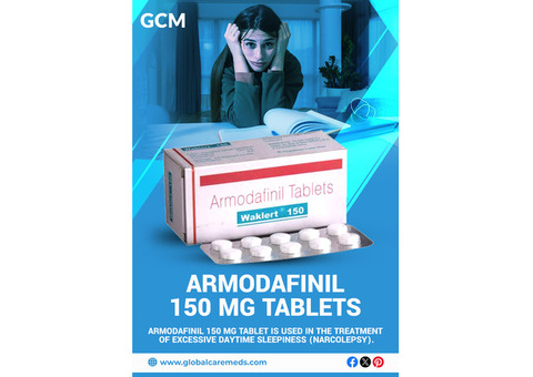 Armodafinil 150 MG Tablets for Narcolepsy & Sleep Disorders - GCM