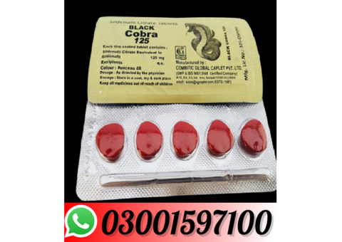 Black Cobra Tablets 125mg Price In Pakistan-03001597100