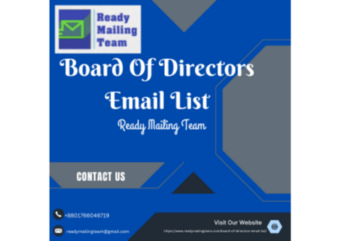 Ready Mailing Team’s Board of Directors Email List