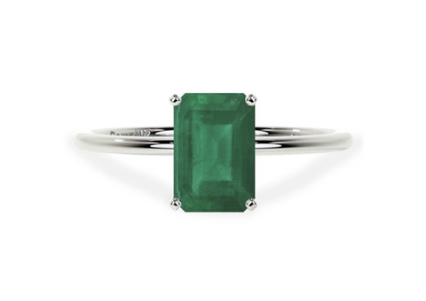 Emerald Cut Emerald Ring With 20% Off