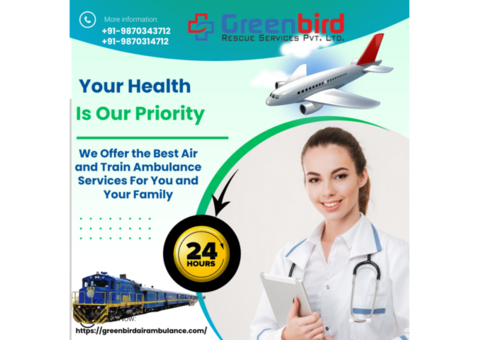 Greenbird Air and Train Ambulance in Indore