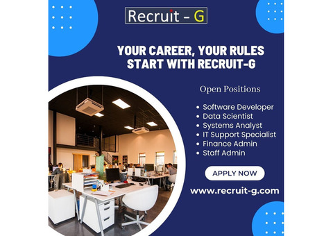 Your Career, Your Rules – Start with Recruit-G