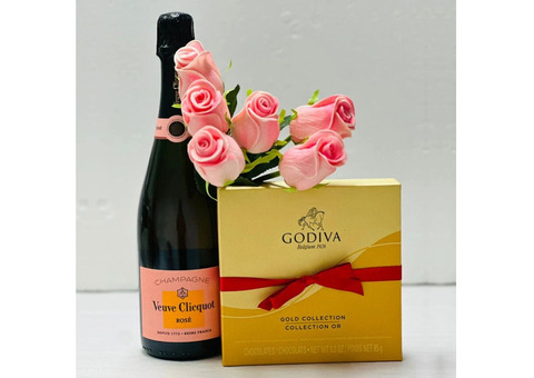 champagne Gift Basket Delivery in Los Angeles