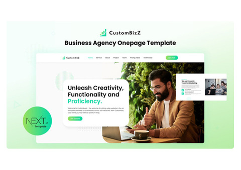 CustomBizz – The Ultimate Next.js Business Agency Template!