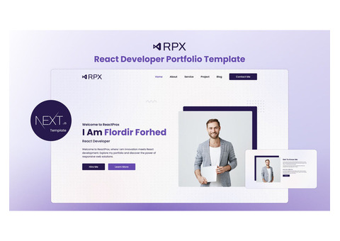 ReactProx – The Ultimate React Developer Portfolio Next.js Template!