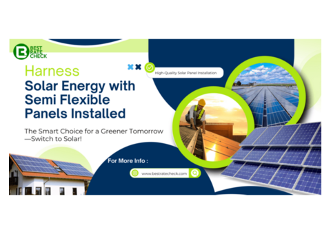 Best Rate Check Installs Semi Flexible Solar Panels