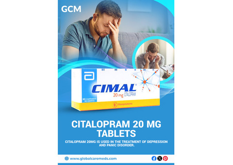 Affordable Citalopram 20 MG Tablets Online - Global Care Meds