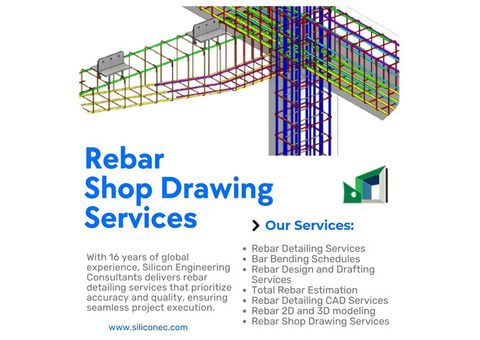 Expert Rebar Shop Drawings in Houston – Tailored by Siliconec