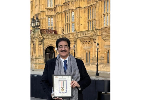 Sandeep Marwah Honored in British Parliament for the Eighth Time