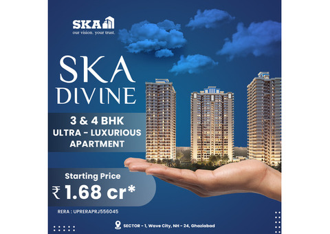 3 BHK Apartment in NH24 | 4 BHK Apartment in SKA Divine, Ghaziabad