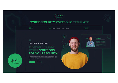 Csume v2 – The Ultimate Next.js Cyber Security Portfolio Template!