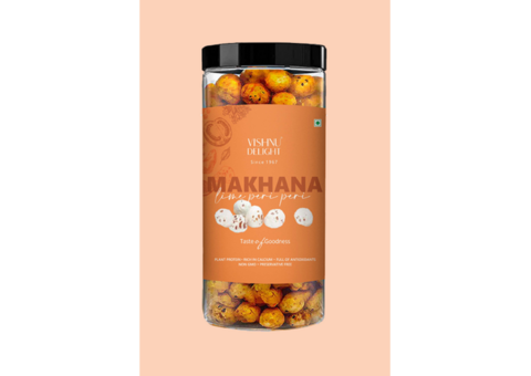 Enjoy Crunchy & Spicy Peri Peri Flavoured Makhana