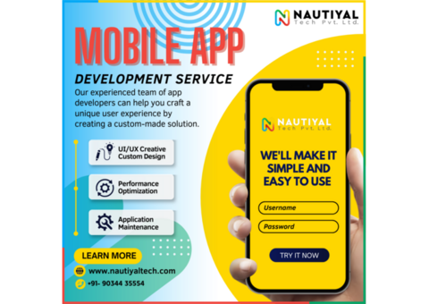 Top Mobile App Development Service in Delhi NCR – Nautiyal Tech