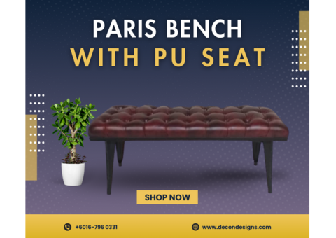 Upgrade Your Space with the Paris Bench – Comfort & Style in One!