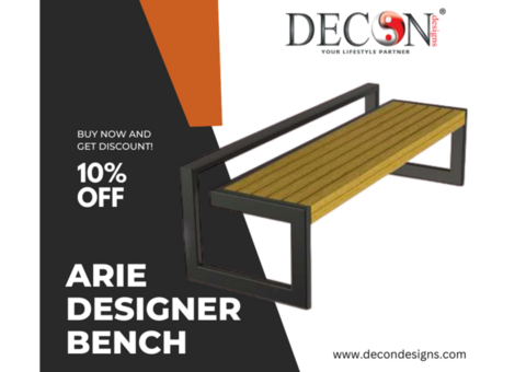 Upgrade Your Space with the Arie Designer Bench – Built to Last!