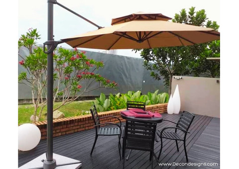 Shade in Style with the Tuuci Garden Heavy Duty Cantilever Parasol