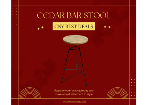 Elevate Your Space with the Cedar Bar Stool