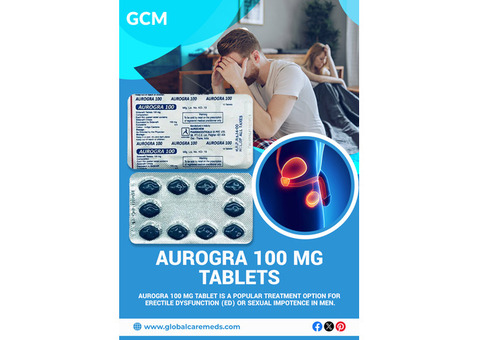 Buy Aurogra 100 mg Tablets - GCM