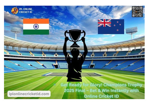 Champions Trophy 2025 Final – Bet Online Cricket ID