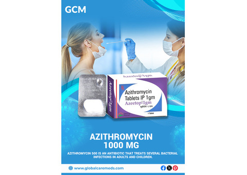 Buy Azithromycin 1000 mg Tablets Online - Global Care Meds