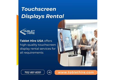 Touchscreen Displays Rental for Events