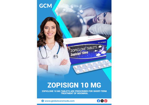 Buy Zopisign 10 MG Online - Global Care Meds