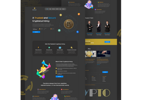 Crypto Website Landing Page