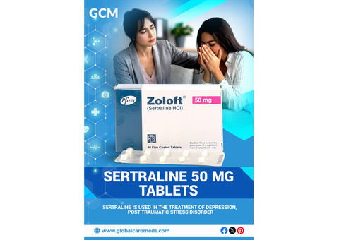 Buy Sertraline 50 MG Tablets – Anxiety & Depression Treatment