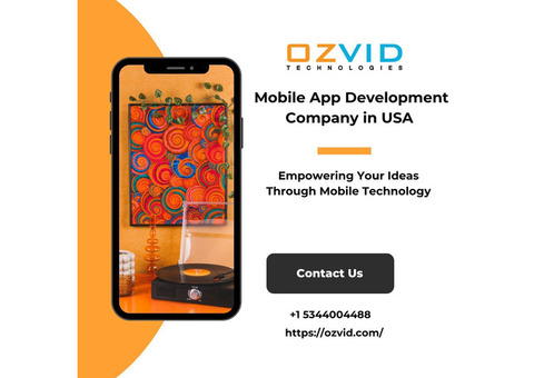 Leading Mobile App Development Company in the USA – OZVID Technologies