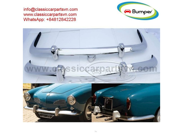 Volkswagen Karmann Ghia Euro style bumpers 1955 by stainless steel Volkswagen Karmann Ghia Euro style bumpers 1955 by stainless steel