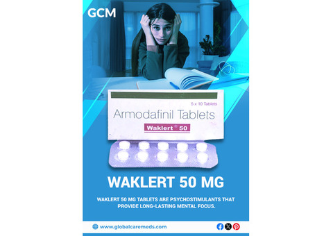 Buy Waklert 50 MG for Sleep Disorders - GCM