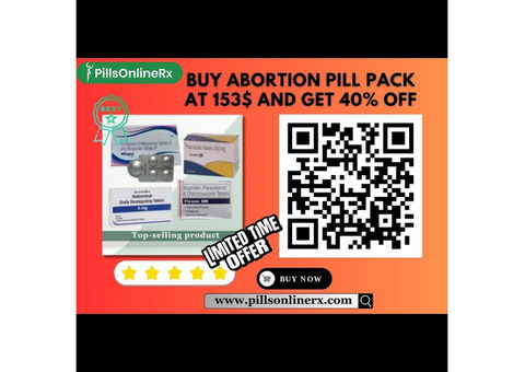 Buy Abortion Pill Pack at 153$ and get 40% Off