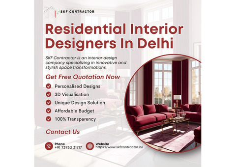 Best Residential Interior Designers in Delhi Today