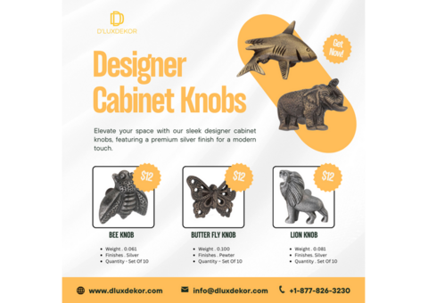 Shop Unique Designer Cabinet Knobs | Modern & Elegant Designs